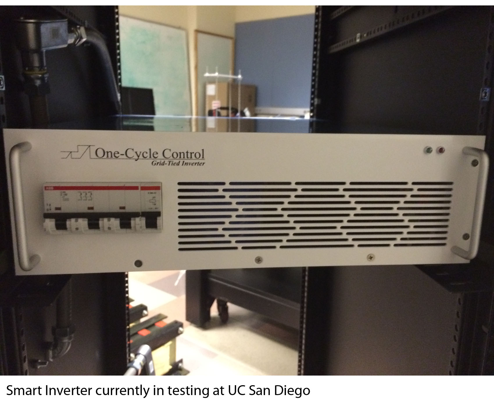 Smart inverter in use at experiments at UCSD